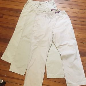 3 pairs Vineyard Vines khaki pants 36x32